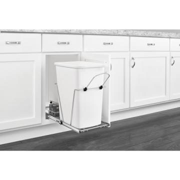 Rev-A-Shelf 35 Quart Pullout Trash Can for Kitchen Cabinets