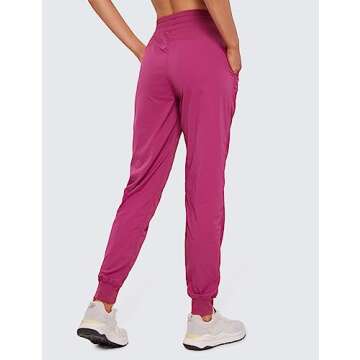 CRZ YOGA Lightweight Workout Joggers for Women - Stylish, High Waisted with Pockets