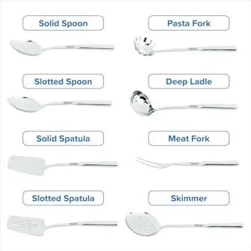 Viking 8 Piece Stainless Steel Kitchen Utensil Set
