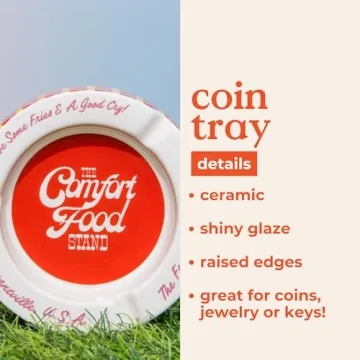 ban.do Novelty Coin Tray - Stylish Ceramic Catchall Dish