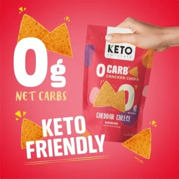 Keto Crackers Zero Carb Cheddar Cheese Snack Pack