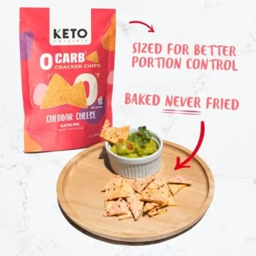 Keto Crackers Zero Carb Cheddar Cheese Snack Pack