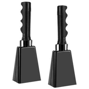 Zihvfzu 2 Pack 9 Inch Cowbells - Perfect Noise Makers for Any Event