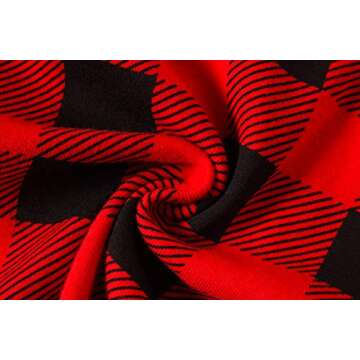 Christmas Plaid Boys Long Sleeve Pajamas in Cotton Sleepwear