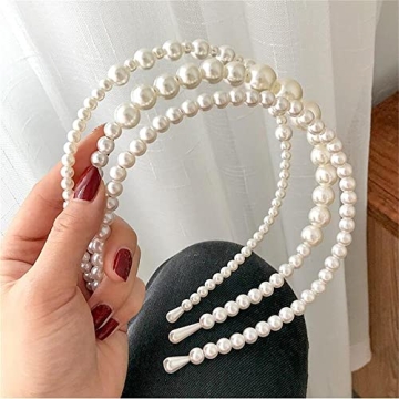 Aoxmas Pearl Hairbands - Elegant Bridal Hair Accessories