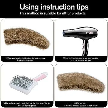 Dikoaina Women's Faux Fur Collar - Stylish Winter Accessory