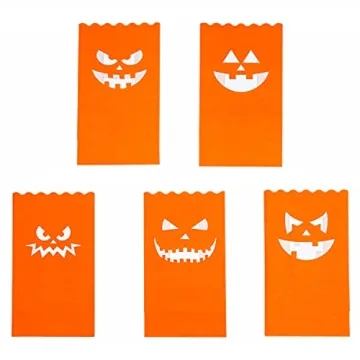 Stmarry Halloween Luminary Bags for Safe Outdoor Decoration