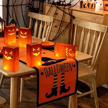 Stmarry Halloween Luminary Bags for Safe Outdoor Decoration