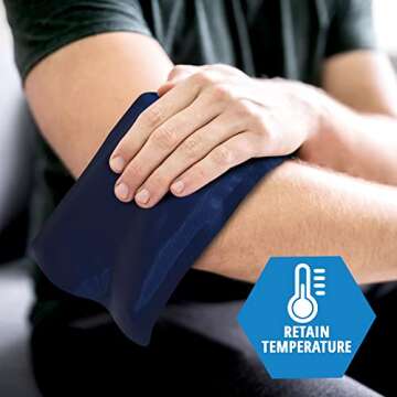 MED PRIDE Reusable [2 Gel Pads] Hot and Cold Packs for Hot & Cold Therapy - Microwavable Heating Pads & Ice Packs for Injuries- Medical Compress for Headaches, Swelling, Knee, Neck, Back Pain Relief