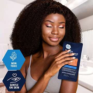 MED PRIDE Reusable [2 Gel Pads] Hot and Cold Packs for Hot & Cold Therapy - Microwavable Heating Pads & Ice Packs for Injuries- Medical Compress for Headaches, Swelling, Knee, Neck, Back Pain Relief