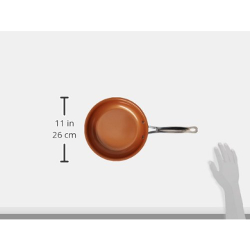 Gotham Steel Non Stick Ceramic Copper Frying Pan 9.5 Inch