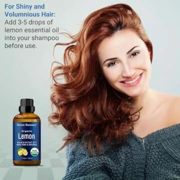 Organic Lemon Essential Oil for Diffuser & Skin Care