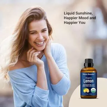 Organic Lemon Essential Oil for Diffuser & Skin Care