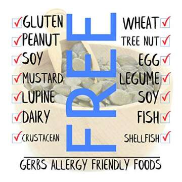 GERBS Raw Pumpkin Seed Kernels 1 LB | Top 14 Allergy Free Food | Protein rich super snack food | Use in salads, yogurt, baking, oatmeal, trail mix | Grown in Canada, packaged in USA | Vegan, Kosher