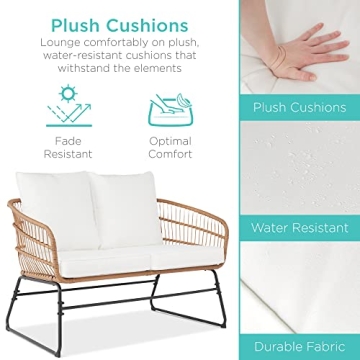 Best Choice Products Outdoor Wicker Patio Set Comfort