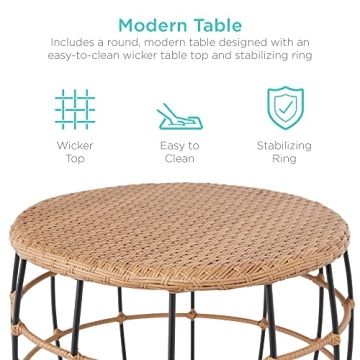 Best Choice Products Outdoor Wicker Patio Set Comfort