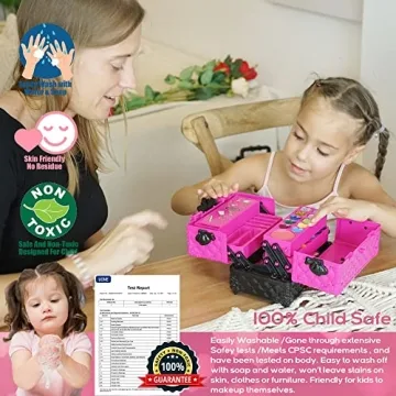 Kids Makeup Kit for Girls - 52 PCS Safe & Washable
