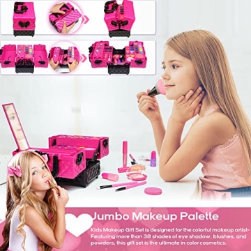 Kids Makeup Kit for Girls - 52 PCS Safe & Washable