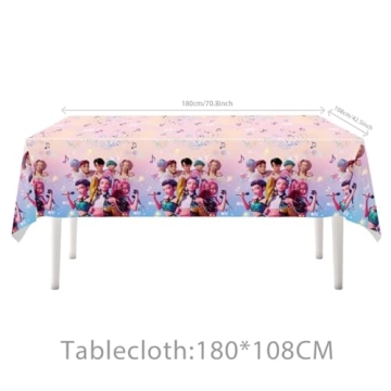K-Pop Demon Birthday Party Supplies Set 118 Pcs