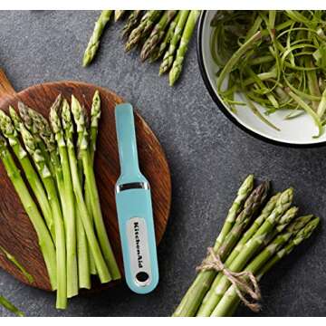 KitchenAid Classic Euro Peeler, Aqua Sky, 13.5-Inch -