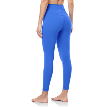 HeyNuts Pure&Plain 7/8 High Waisted Leggings for Women, Athletic Compression Tummy Control Workout Y...