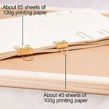 Gold Paper Clips Binder Clips Set for Stylish Office Use