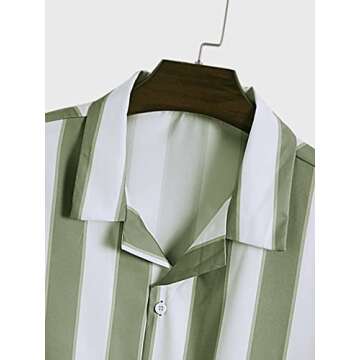 Milumia Men's Striped Two Piece Outfit for Summer Style