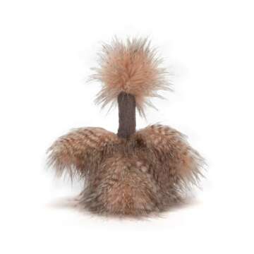 Jellycat Mad Pet Odette Ostrich Stuffed Animal, 17 inches - Bird Plush Toy - Classic Children's Gift