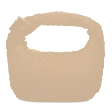 GBily Woven Handbag, Knotted Clutch Bag For Women Soft Leather Hobo bag Fashion Mini Clutch Purse wi...