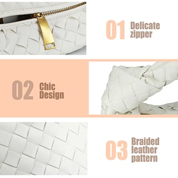 Trendy GBily Woven Handbag for Women - Soft Leather Clutch