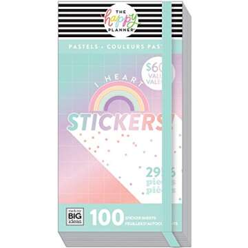 ME & MY BIG IDEAS Happy Planner STCKRS, Pastels, 2956/Pkg