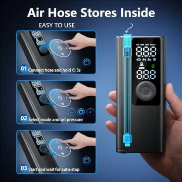 Fast Portable Air Compressor for Tires and Balls