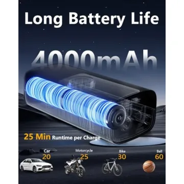 Fast Portable Air Compressor for Tires and Balls