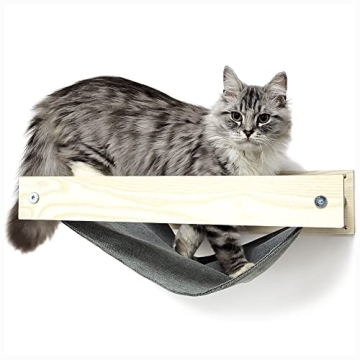 HeyKitten Cat Wall Hammock - Sturdy & Stylish Perch