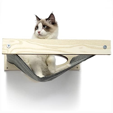 HeyKitten Cat Wall Hammock - Sturdy & Stylish Perch