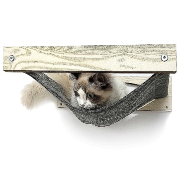 HeyKitten Cat Wall Hammock - Sturdy & Stylish Perch