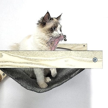 HeyKitten Cat Wall Hammock - Sturdy & Stylish Perch