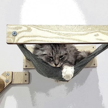 HeyKitten Cat Wall Hammock - Sturdy & Stylish Perch