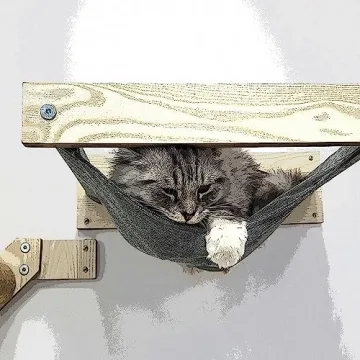 HeyKitten Cat Wall Hammock - Sturdy & Stylish Perch