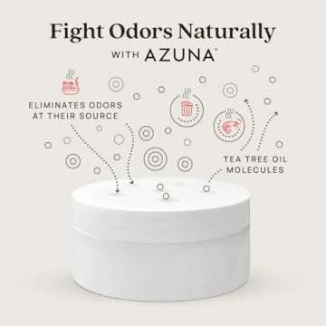 Azuna All-Natural Odor Remover Gel, Whole-Home Kit | Tea Tree Oil | Plant-Based & Long Lasting | For...