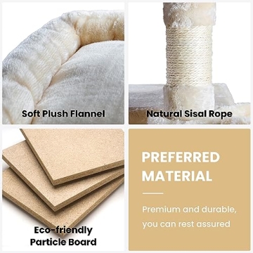 Multi-Level Cat Tree Tower with Scratch Posts & Condo