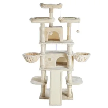 Multi-Level Cat Tree Tower with Scratch Posts & Condo