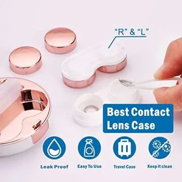 TreaHome Travel Contact Lens Case Kit - 6 in 1 Essentials