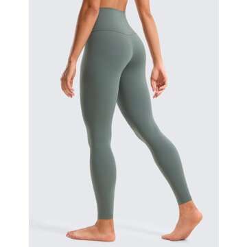 CRZ YOGA Butterluxe High Waisted Lounge Leggings 28'' - Workout Yoga Pants for Women Buttery Soft Gr...