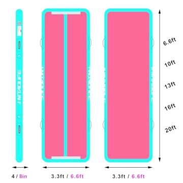 HMTAOLIFE Inflatable Air Gym Mat - Perfect for Gymnastics