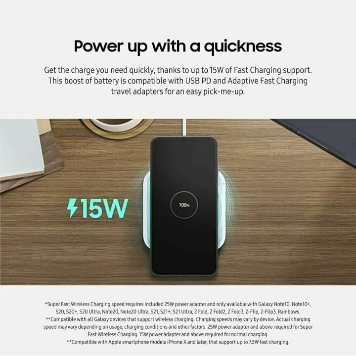 Samsung 15W Wireless Charger for Galaxy Phones