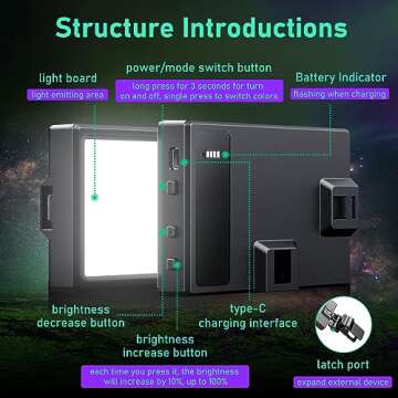 Selfie Light with Clip and Adapter for Phone and Camera-Ideal for TikTok, Selfie, Video Conference-C...