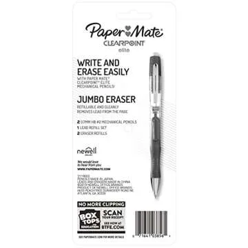 Paper Mate Clearpoint Elite Mechanical Pencil 0.7mm Starter Set, 2 Pencil Set, Office Supplies, School Supplies, Classroom Must Haves, Drafting Pencil, Drawing Pencils for Sketching