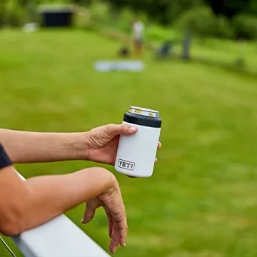 YETI Black Rambler Colster Can Insulator - Keep Drinks Cold
