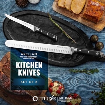 Cutluxe BBQ Carving Knife Set – German Steel & Ergonomic Design